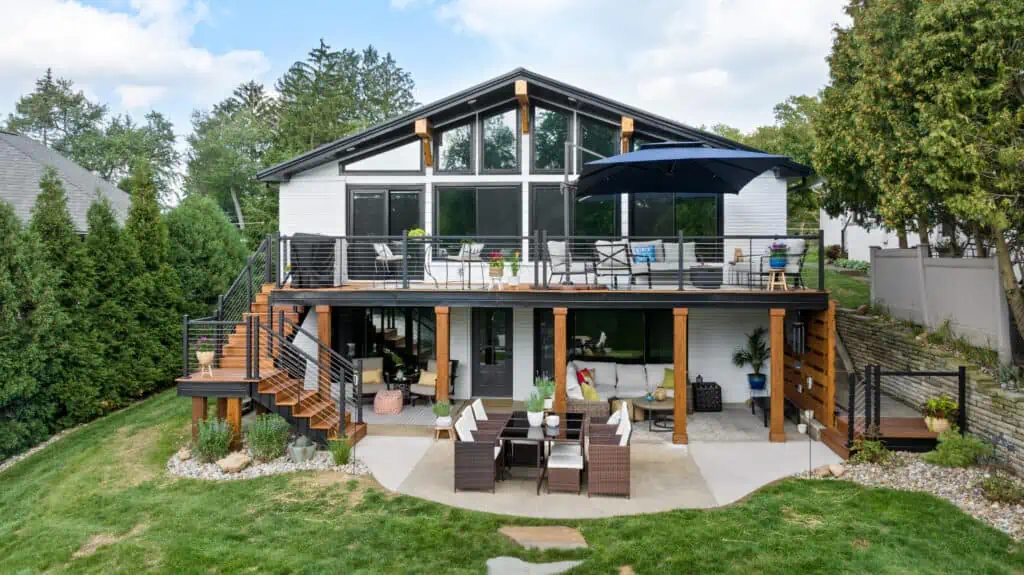 Hardwood Deck Build In Lake Cable, Ohio